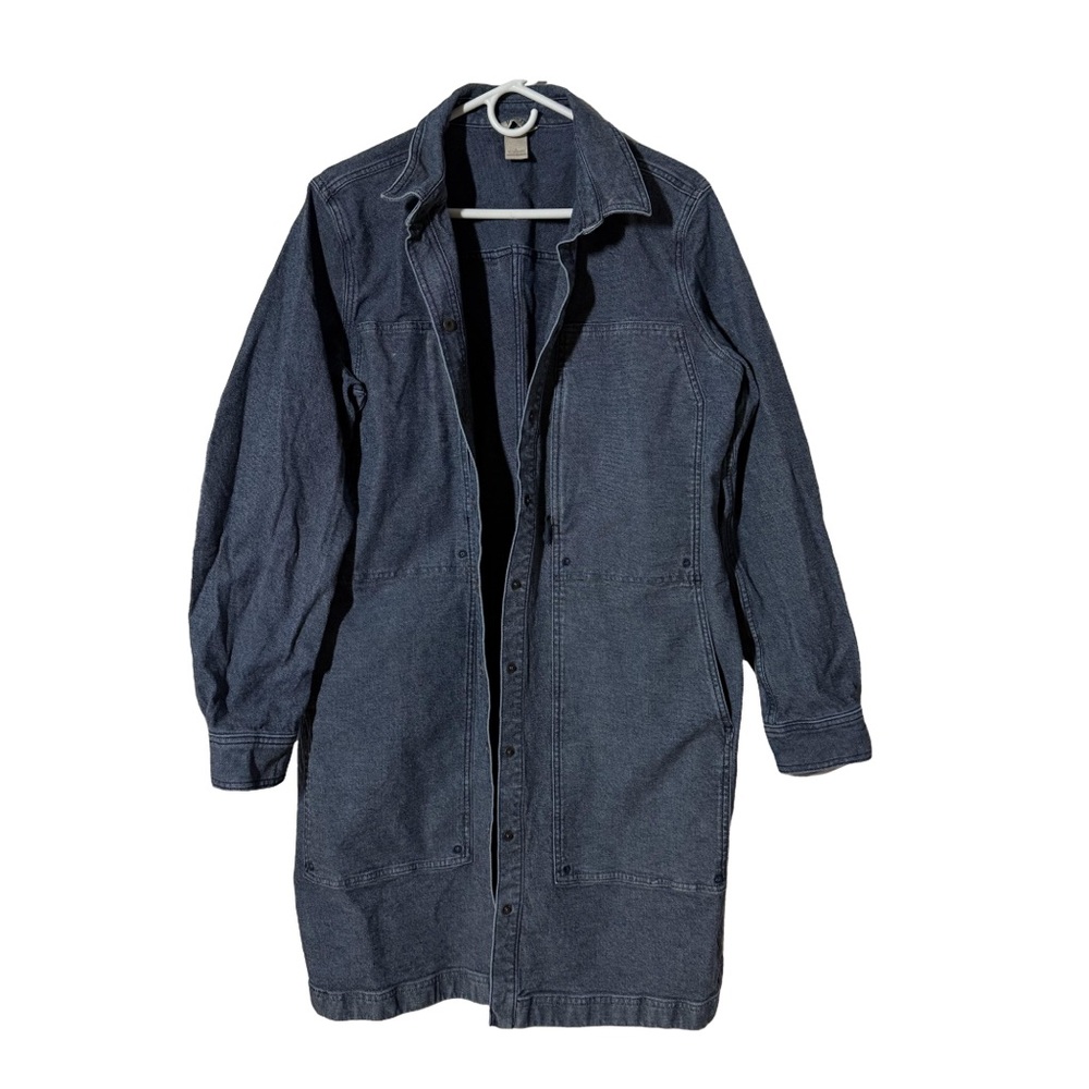 Duluth Trading Co Women’s Daily Denim Long Trench, L